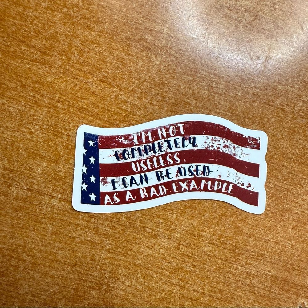 Patriotic Flag Sticker‎